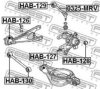 FEBEST HAB-126 Control Arm-/Trailing Arm Bush